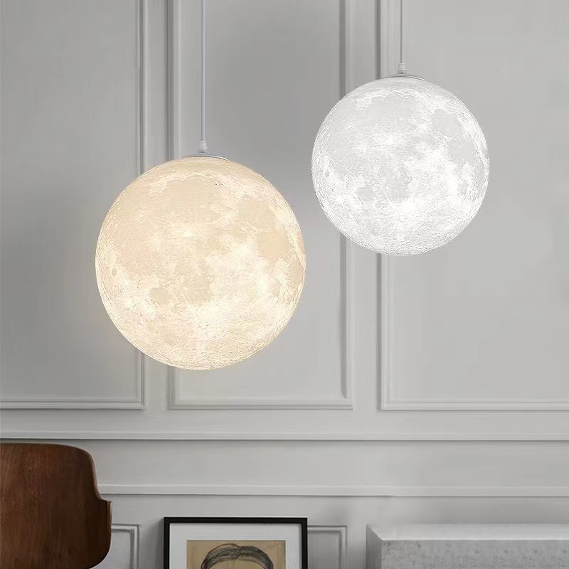 Hall Commercial Printing - Creative 3D พิมพ์ Moon โคมระย้า 15W