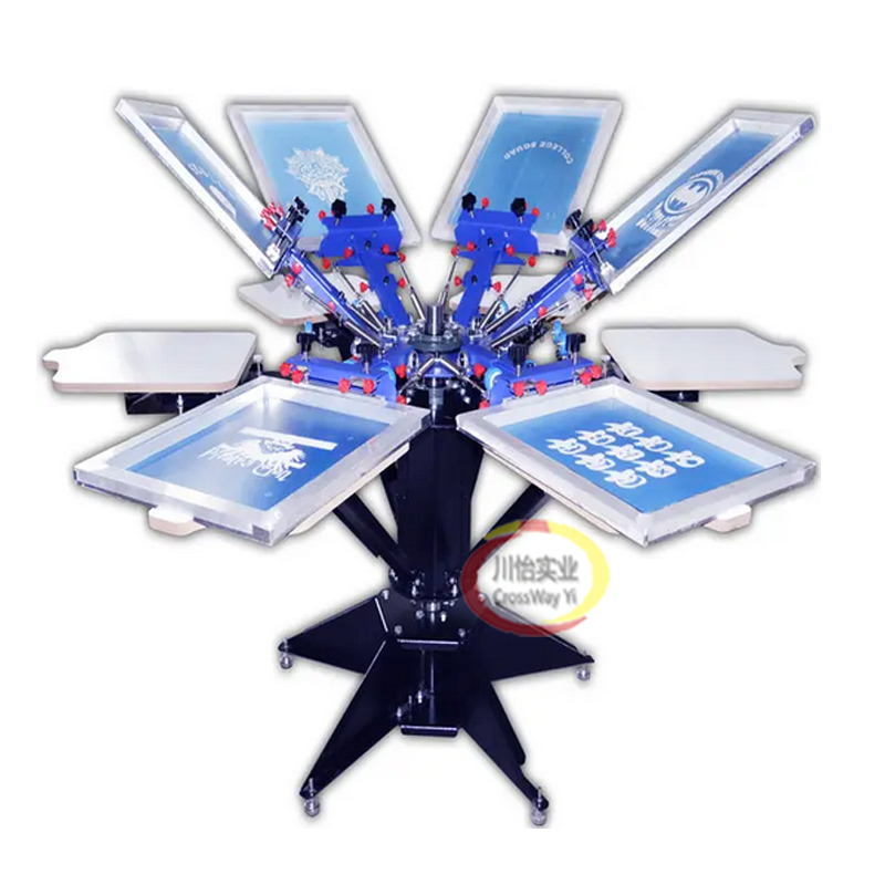 Commercial Printing Inc - เครื่องพิมพ์สกรีน 4 สีสําหรับถุงนอนวูฟเวนเสื้อยืด