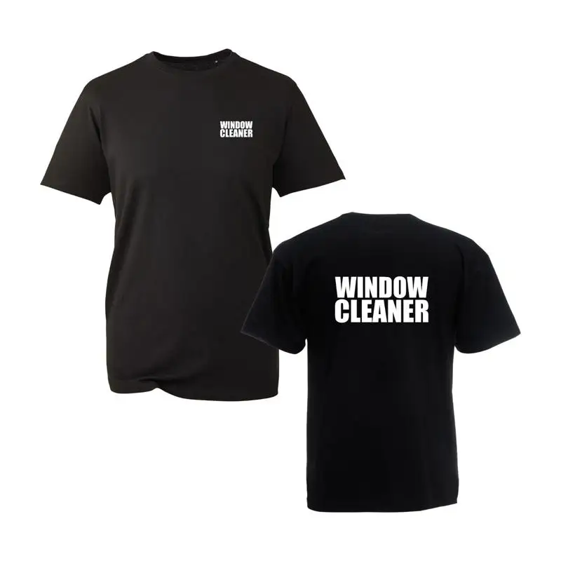 Commercial Window Printing - เสื้อยืดพิมพ์ลายทำความสะอาดหน้าต่าง ทำความสะอาดพื้นผิวกระจก งานทำความสะอาดที่พักอาศัยและเชิงพาณิชย์