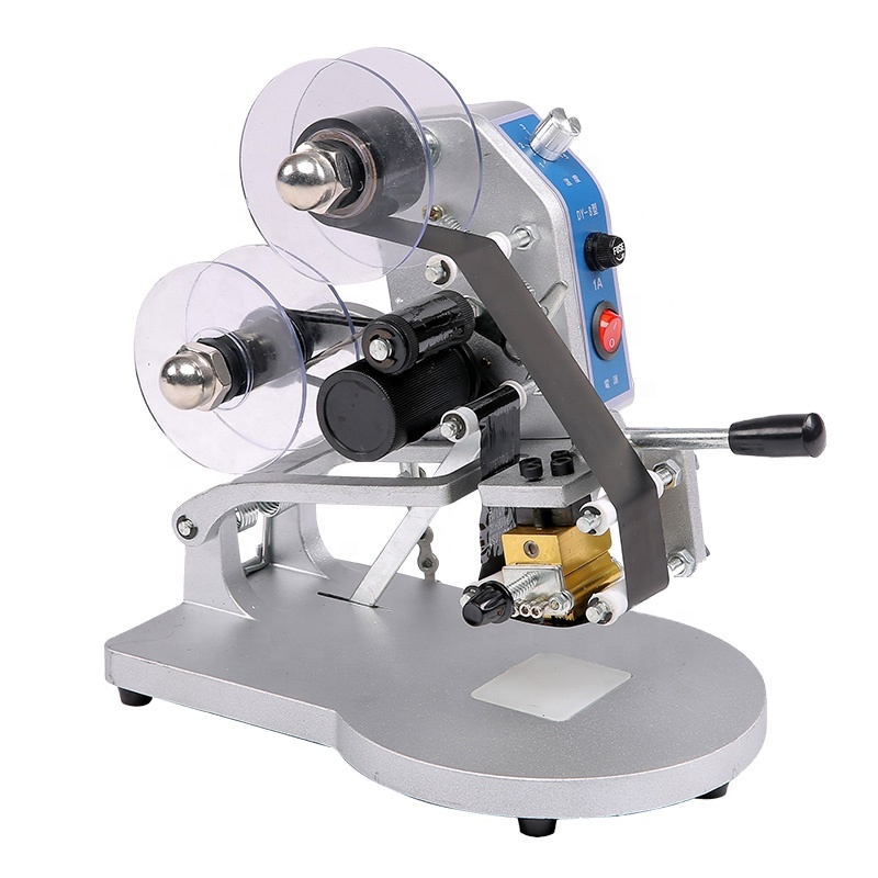 Foil Transfer Machine - เครื่องพิมพ์รหัสวันที่แบบแมนนวล DY8 สำหรับงานพิมพ์ด้วยฟอยล์ร้อนแบบถ่ายโอนความร้อนบนพื้นผิว