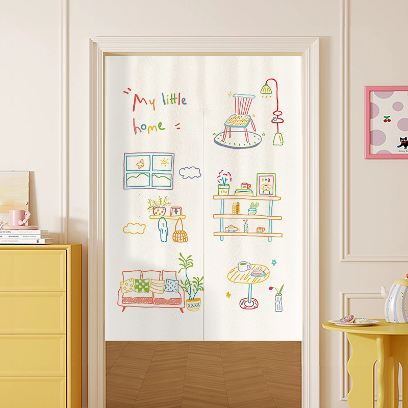 ม่านประตูโนเร็นลายวาดมือสีสันส - Commercial Window Printing บทวิจารณ์และราคา