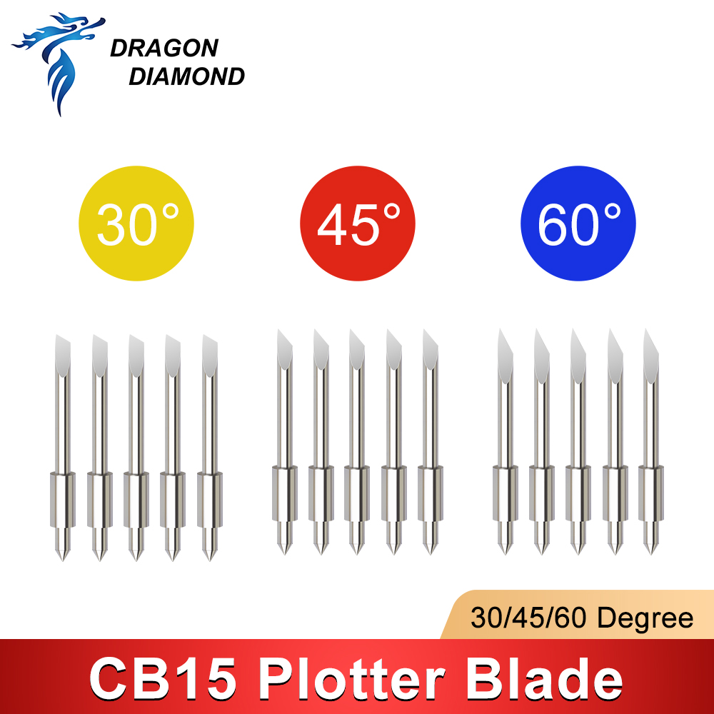 มังกรเพชร 5 ชิ้น 30/45/60 องศา - Cutting Plotter Blade บทวิจารณ์และราคา