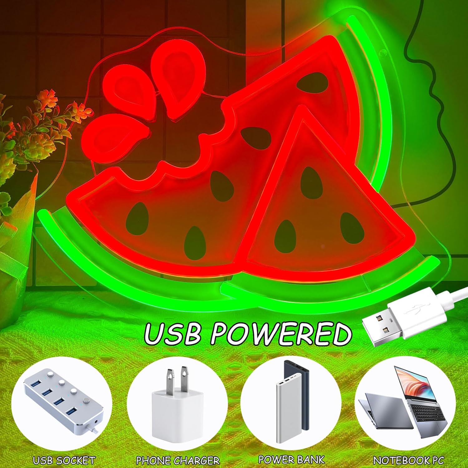 แตงโมป้ายนีออน UV พิมพ์ USB หร - Commercial Printing Shop บทวิจารณ์และราคา