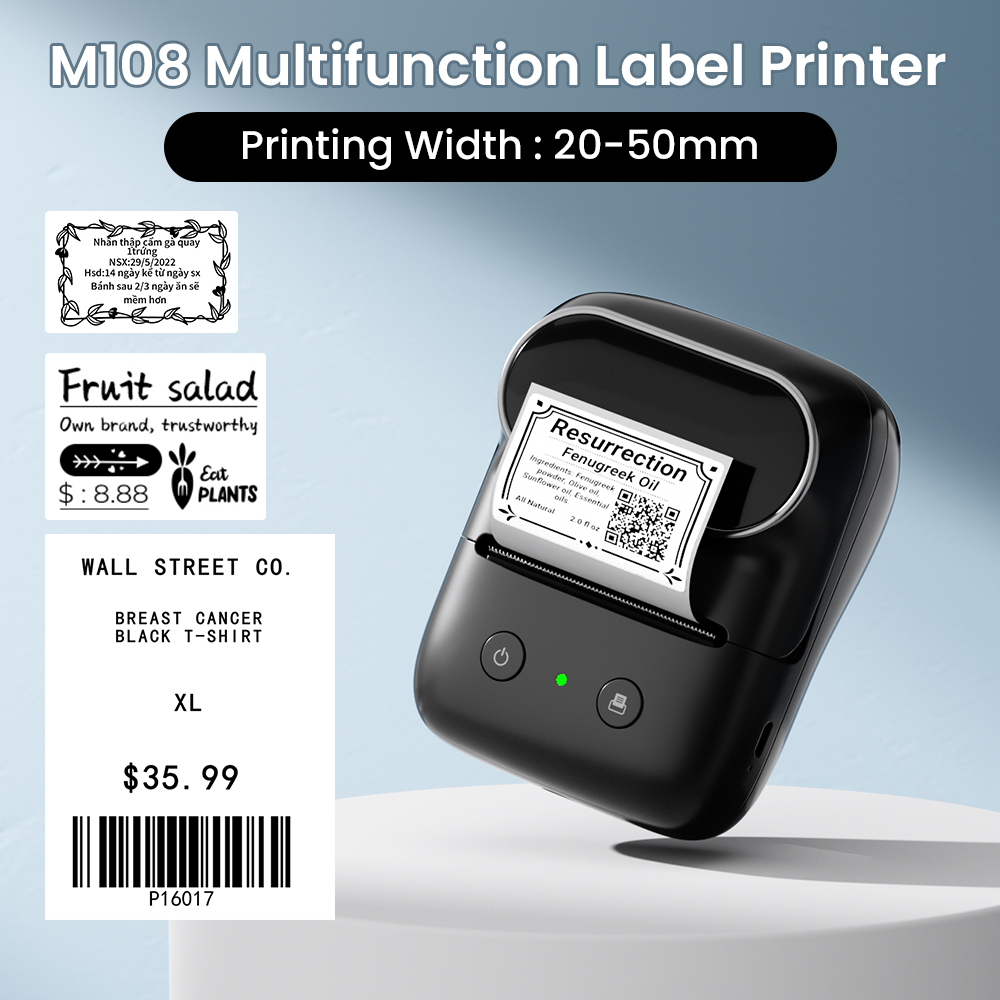 เครื่องพิมพ์ฉลากพกพา Phomemo M - Commercial Printing Inc บทวิจารณ์และราคา